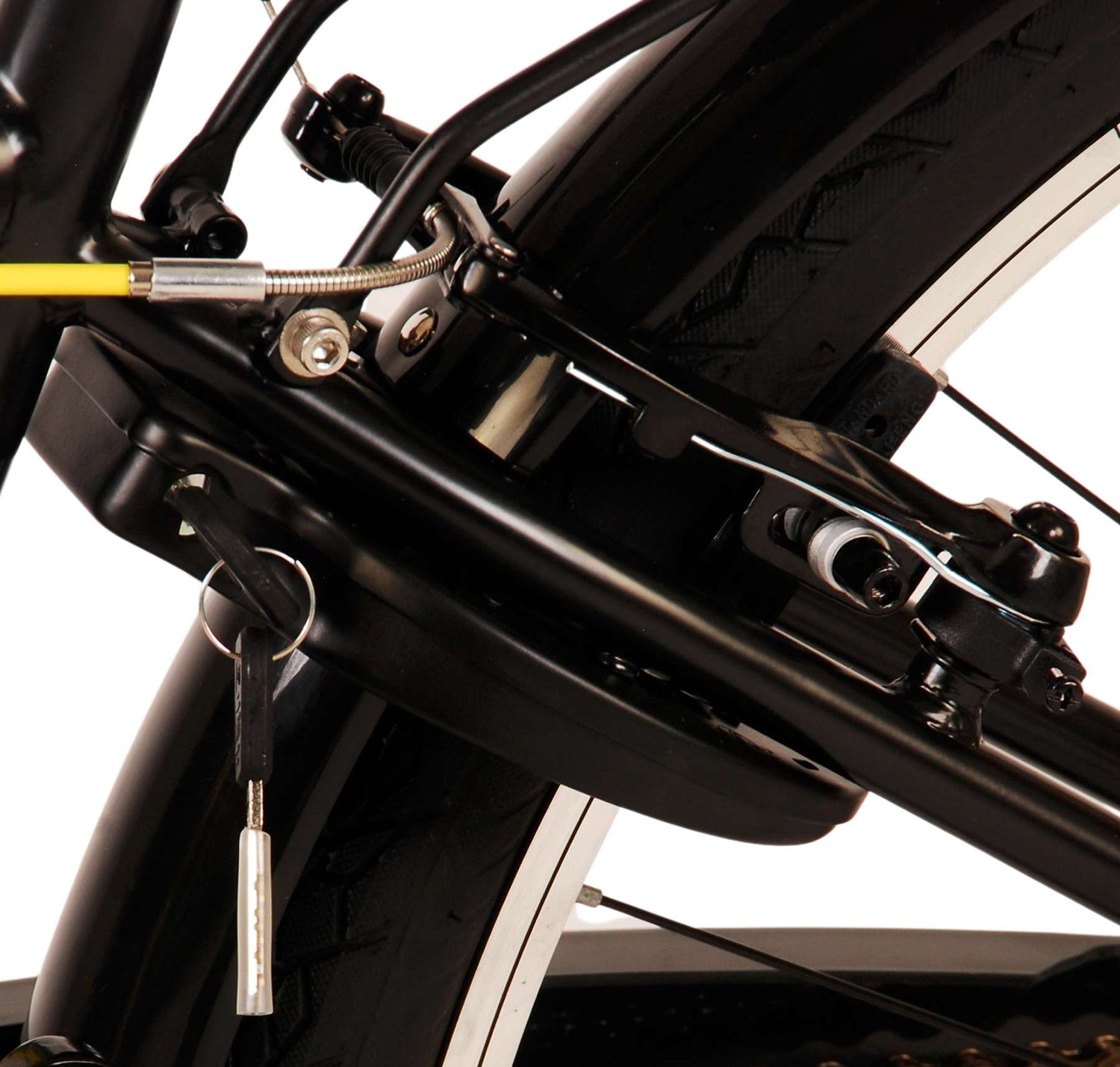 Volare Thombike Kinderfahrrad - Jungen - 26 Zoll - Schwarz-Gelb - Zweihandbremsen