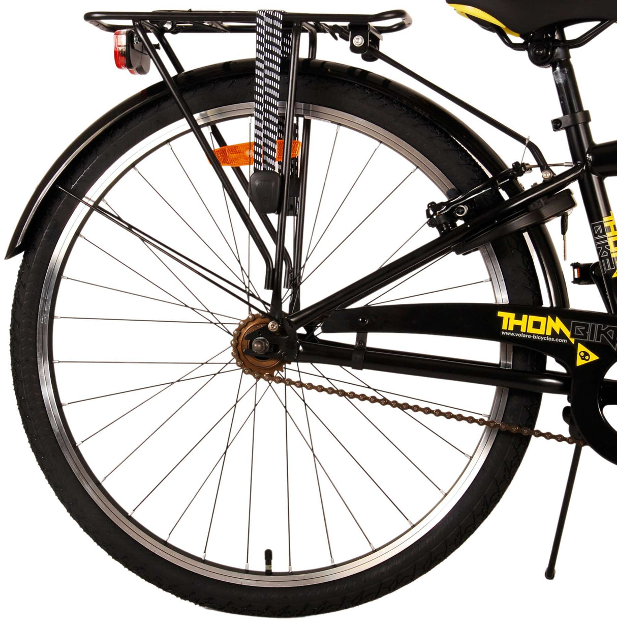 Volare Thombike Kinderfahrrad - Jungen - 26 Zoll - Schwarz-Gelb - Zweihandbremsen