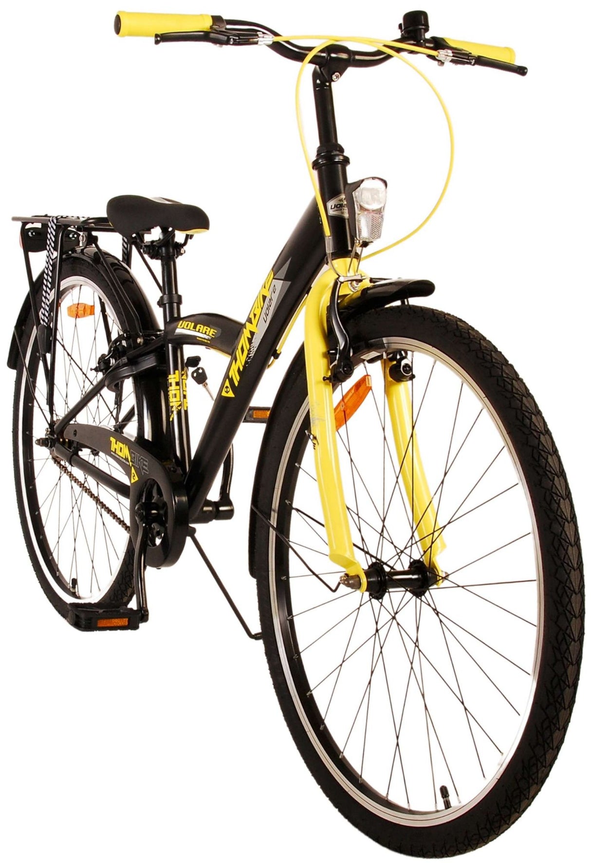 Volare Thombike Kinderfahrrad - Jungen - 26 Zoll - Schwarz-Gelb - Zweihandbremsen