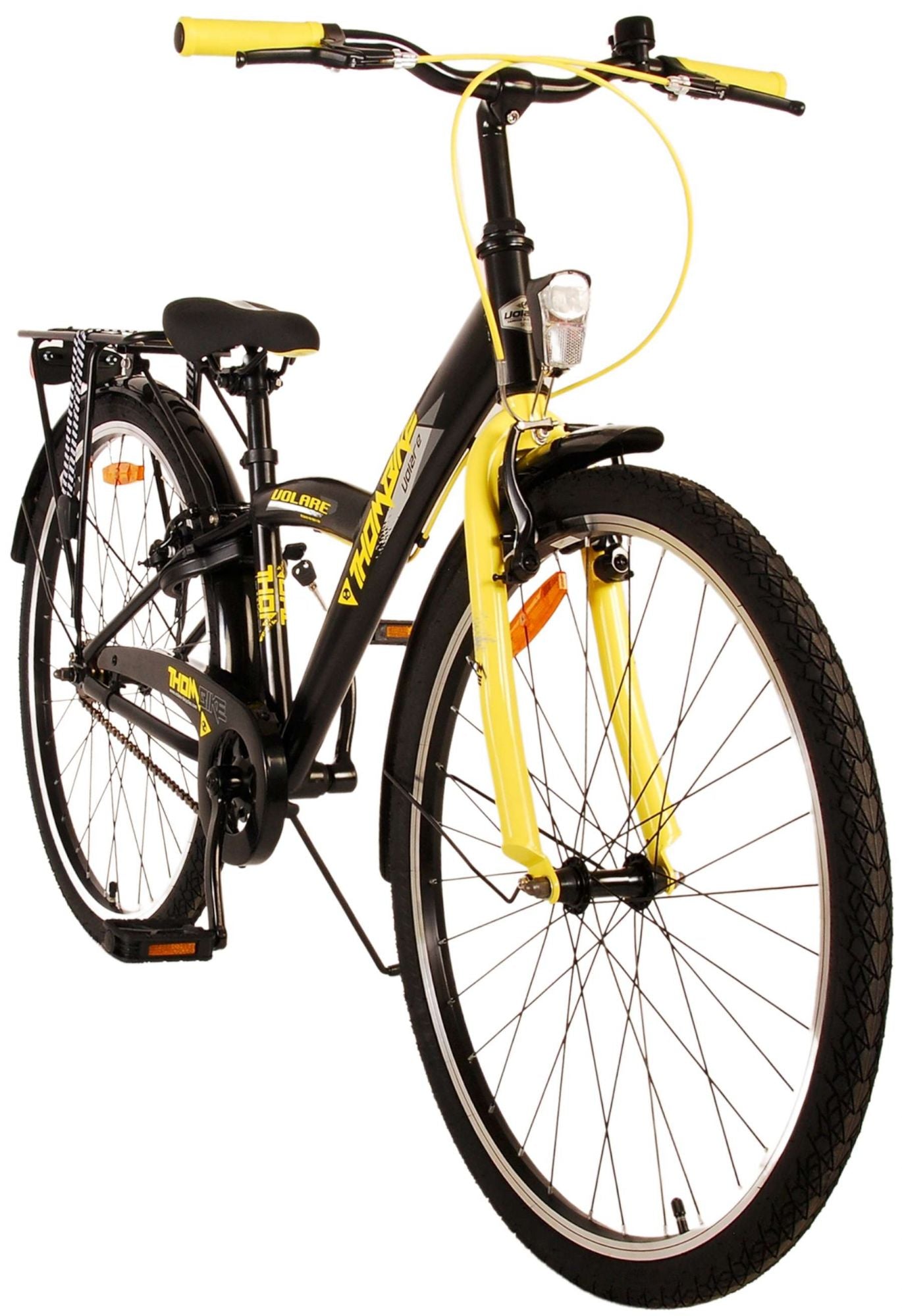 Volare Thombike Kinderfahrrad - Jungen - 26 Zoll - Schwarz-Gelb - Zweihandbremsen