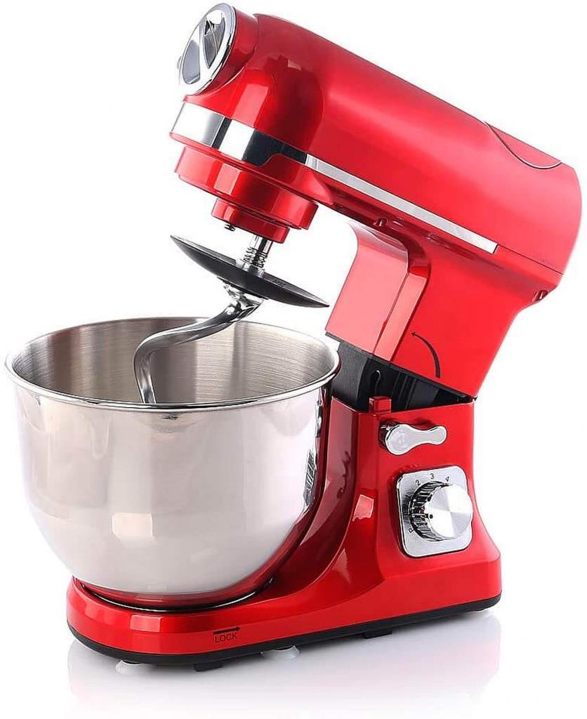 Topmatic PKM-1800.1BG Rot Multifunktion Mixer 1800W Fleischwolf Knetmaschine