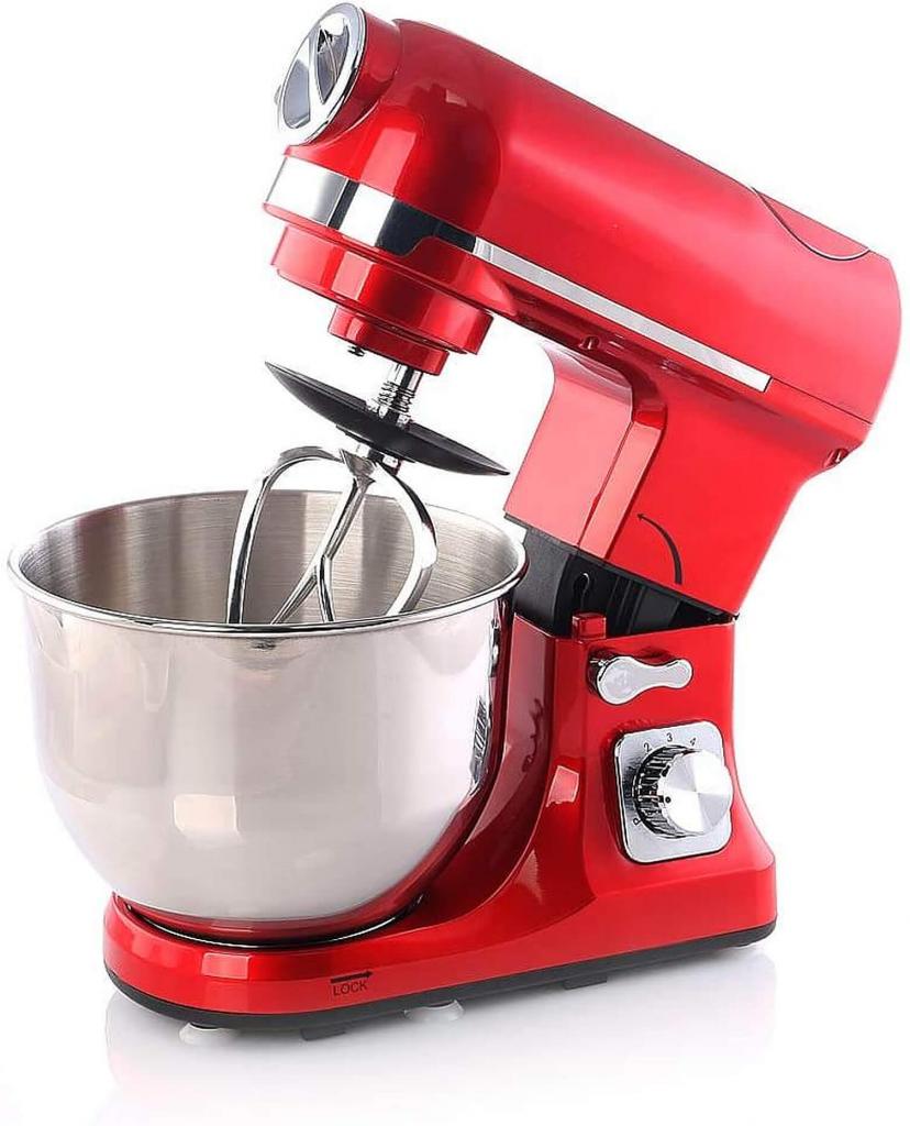 Topmatic PKM-1800.1BG Rot Multifunktion Mixer 1800W Fleischwolf Knetmaschine