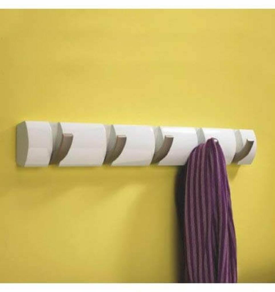 Umbra Hooks Flip 5 318850-660 Garderobenhaken in weiß Wandhaken Kleiderhaken Kleideraufhänger