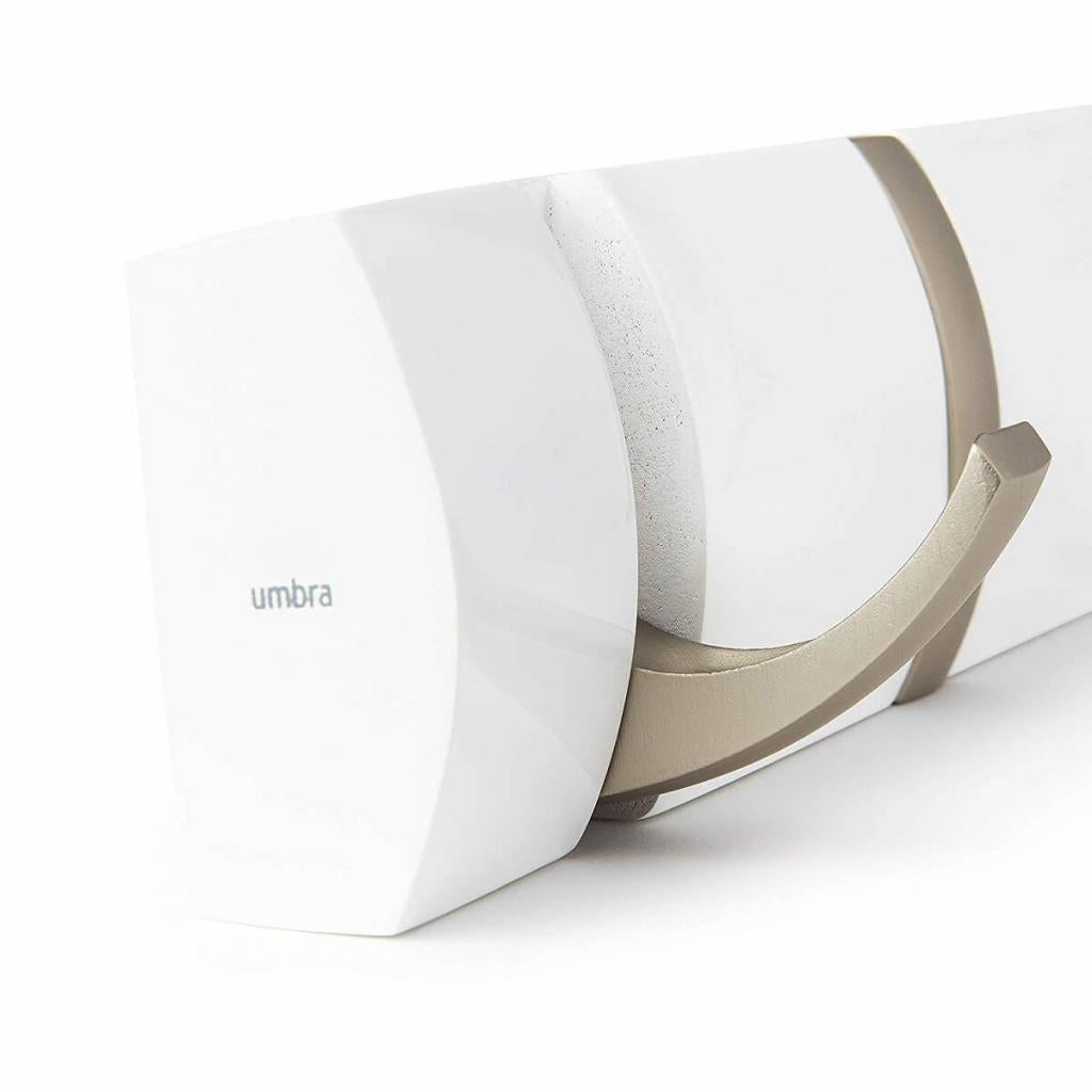 Umbra Hooks Flip 5 318850-660 Garderobenhaken in weiß Wandhaken Kleiderhaken Kleideraufhänger