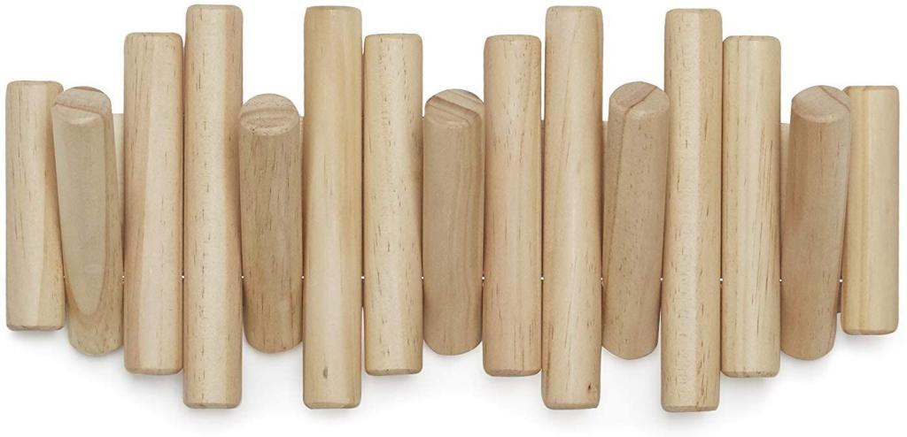 Umbra Picket mit 5 Garderobenhaken natural 1011471-390 Garderobenleiste Wandhaken Kleiderhaken