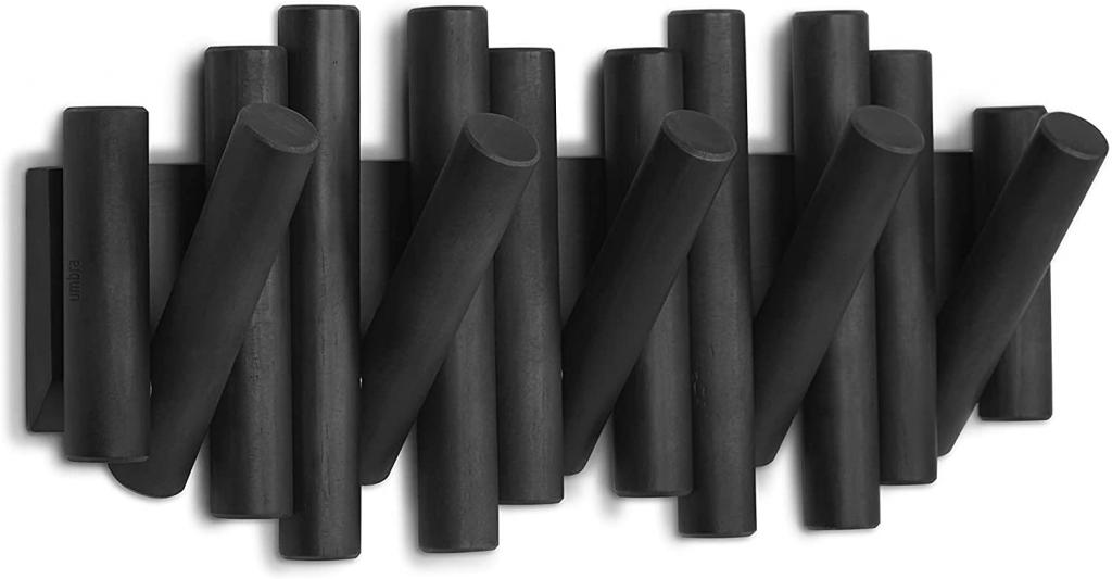 Umbra Picket mit 5 Garderobenhaken schwarz 1011471-040 Garderobenleiste Wandhaken Kleiderhaken