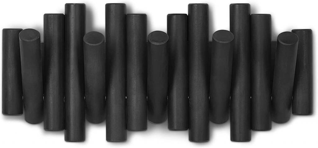 Umbra Picket mit 5 Garderobenhaken schwarz 1011471-040 Garderobenleiste Wandhaken Kleiderhaken