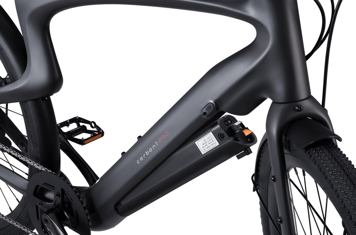 Urtopia Carbon 1 Pro E-Bike Größe L – 17 kg leichtes Pedelec mit Carbonrahmen, 130 km Reichweite, GPS-Diebstahlschutz, Fingerabdruck-Start, Navigation & Smartbar, 10-Gang