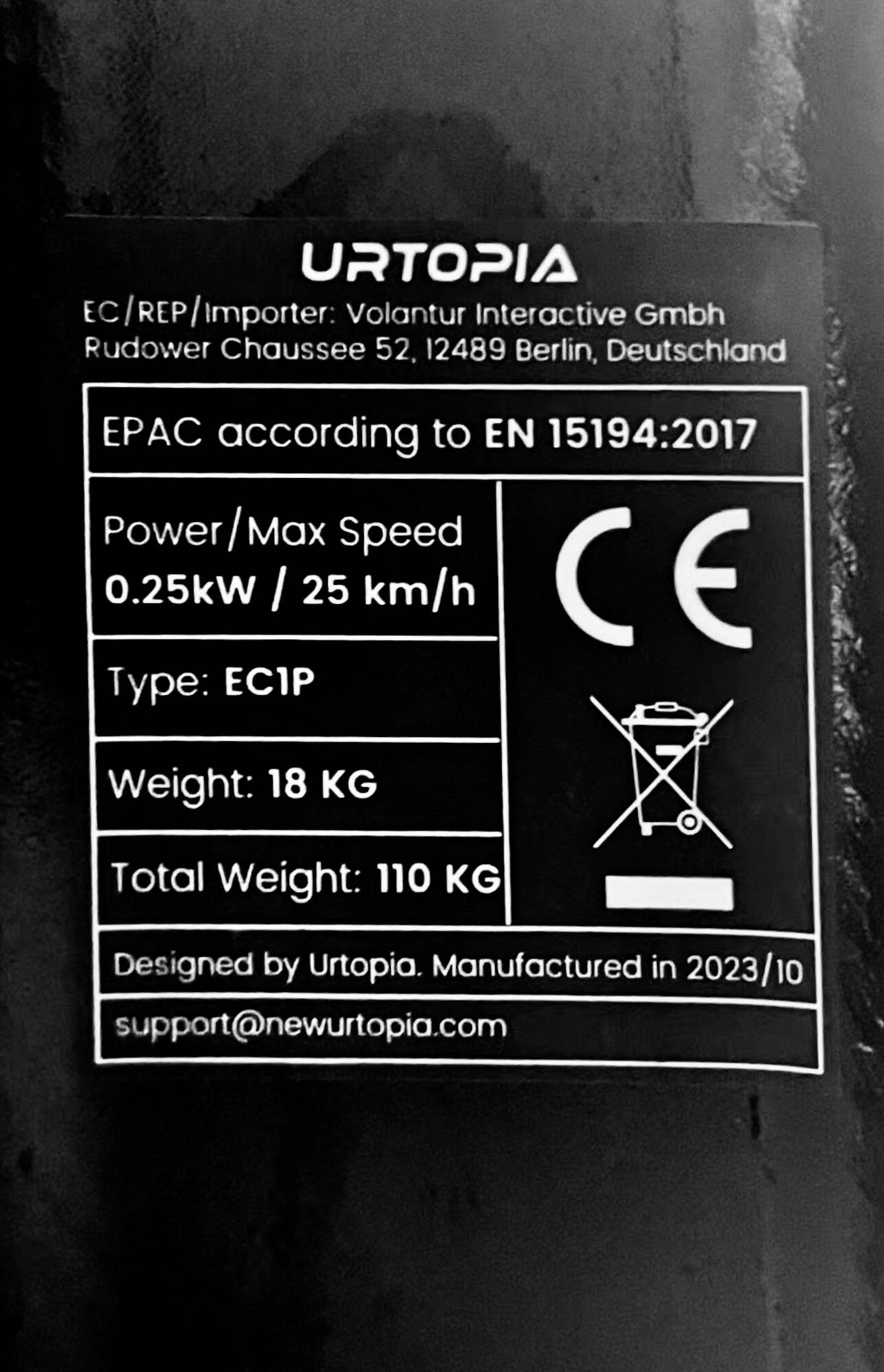 Urtopia Carbon 1 Pro E-Bike Größe L – 17 kg leichtes Pedelec mit Carbonrahmen, 130 km Reichweite, GPS-Diebstahlschutz, Fingerabdruck-Start, Navigation & Smartbar, 10-Gang