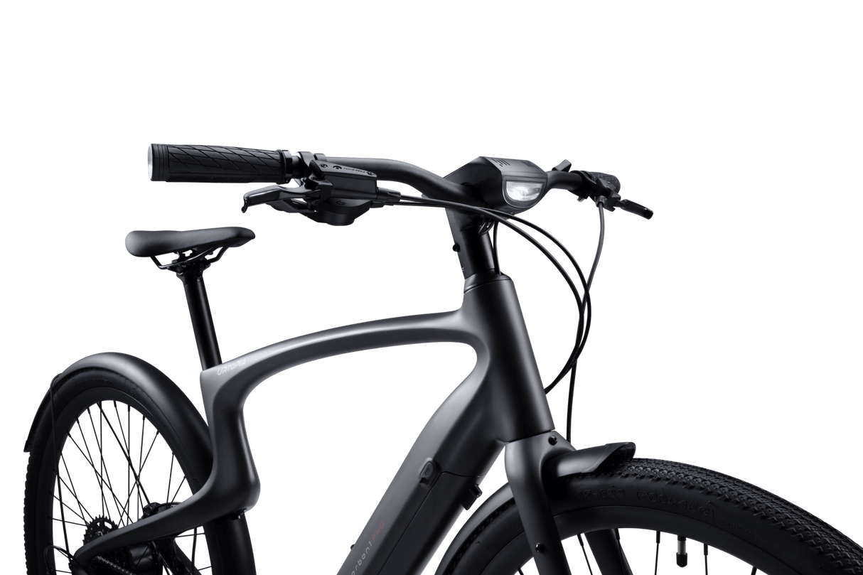 Urtopia Carbon 1 Pro E-Bike Größe M – 17 kg leichtes Pedelec mit Carbonrahmen, 130 km Reichweite, GPS-Diebstahlschutz, Fingerabdruck-Start, Navigation & Smartbar, 10-Gang