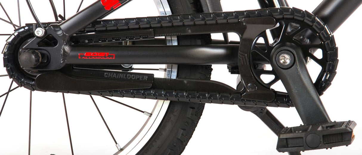 Volare Blaster Kinderfahrrad - Jungen - 16 Zoll - Schwarz/Rot - Prime Collection