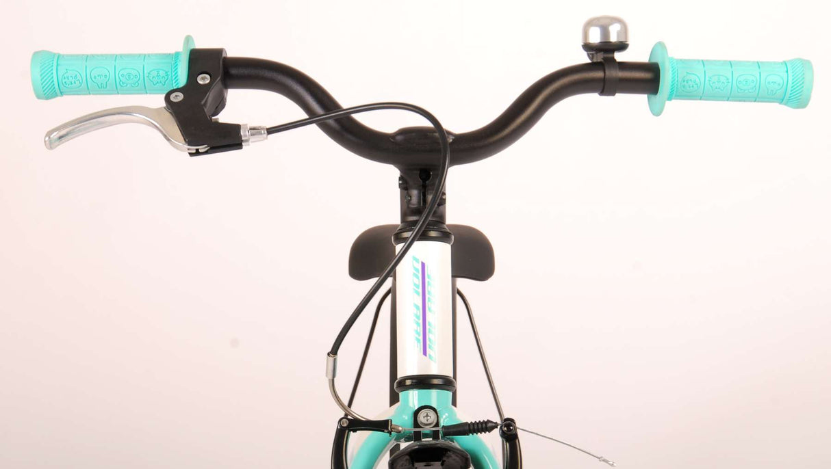 Volare Glamour Kinderfahrrad - Mädchen - 16 Zoll - Perlmutt Mintgrün - Prime Collection