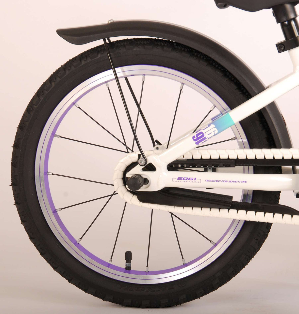 Volare Glamour Kinderfahrrad - Mädchen - 16 Zoll - Perlmutt Mintgrün - Prime Collection