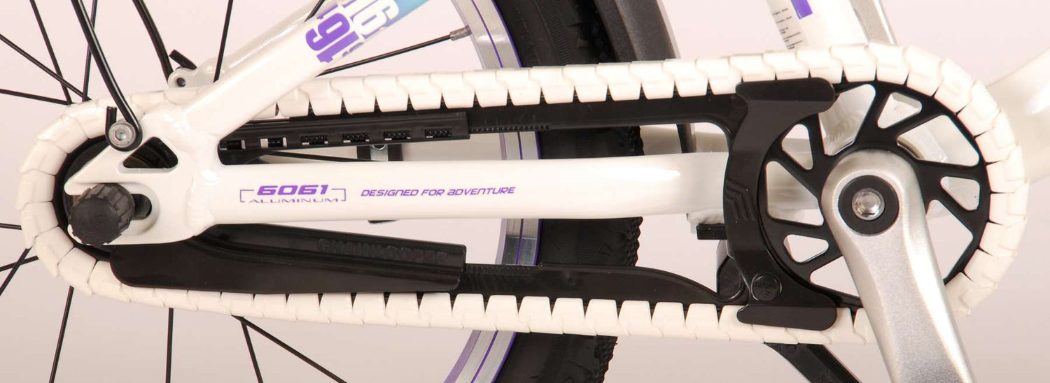 Volare Glamour Kinderfahrrad - Mädchen - 16 Zoll - Perlmutt Mintgrün - Prime Collection