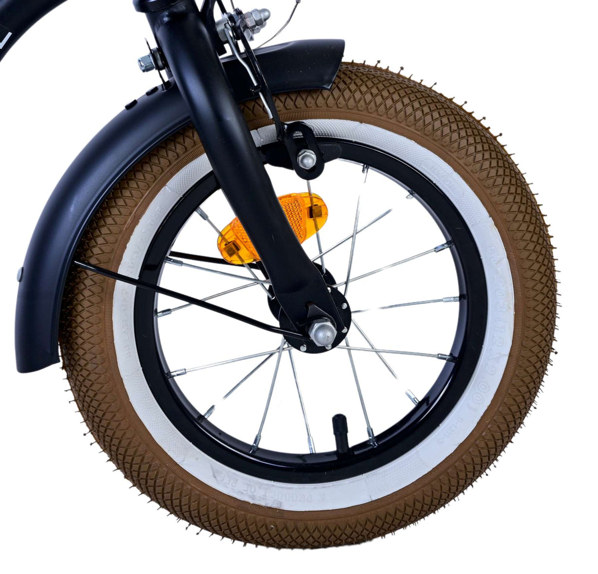 Volare Black Cruiser Kinderfahrrad - Jungen - 12 Zoll - Schwarz