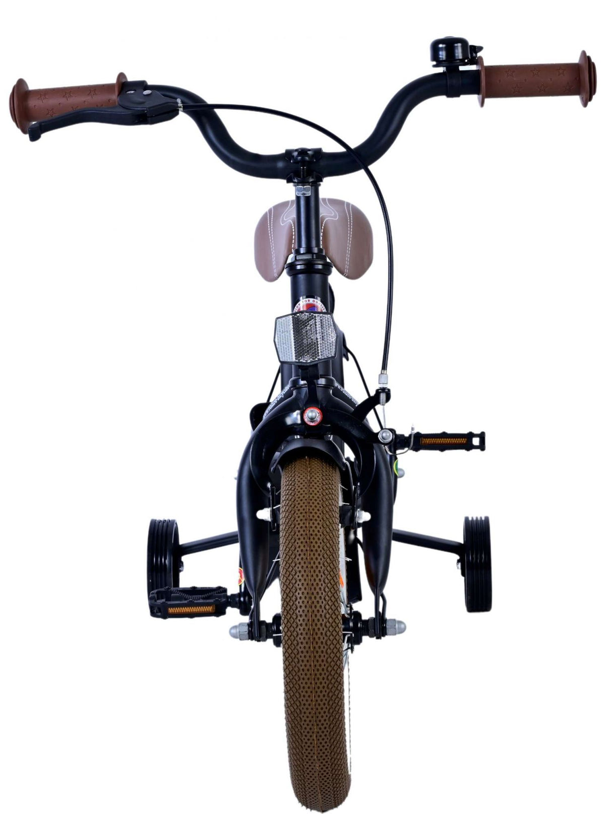 Volare Black Cruiser Kinderfahrrad - Jungen - 12 Zoll - Schwarz