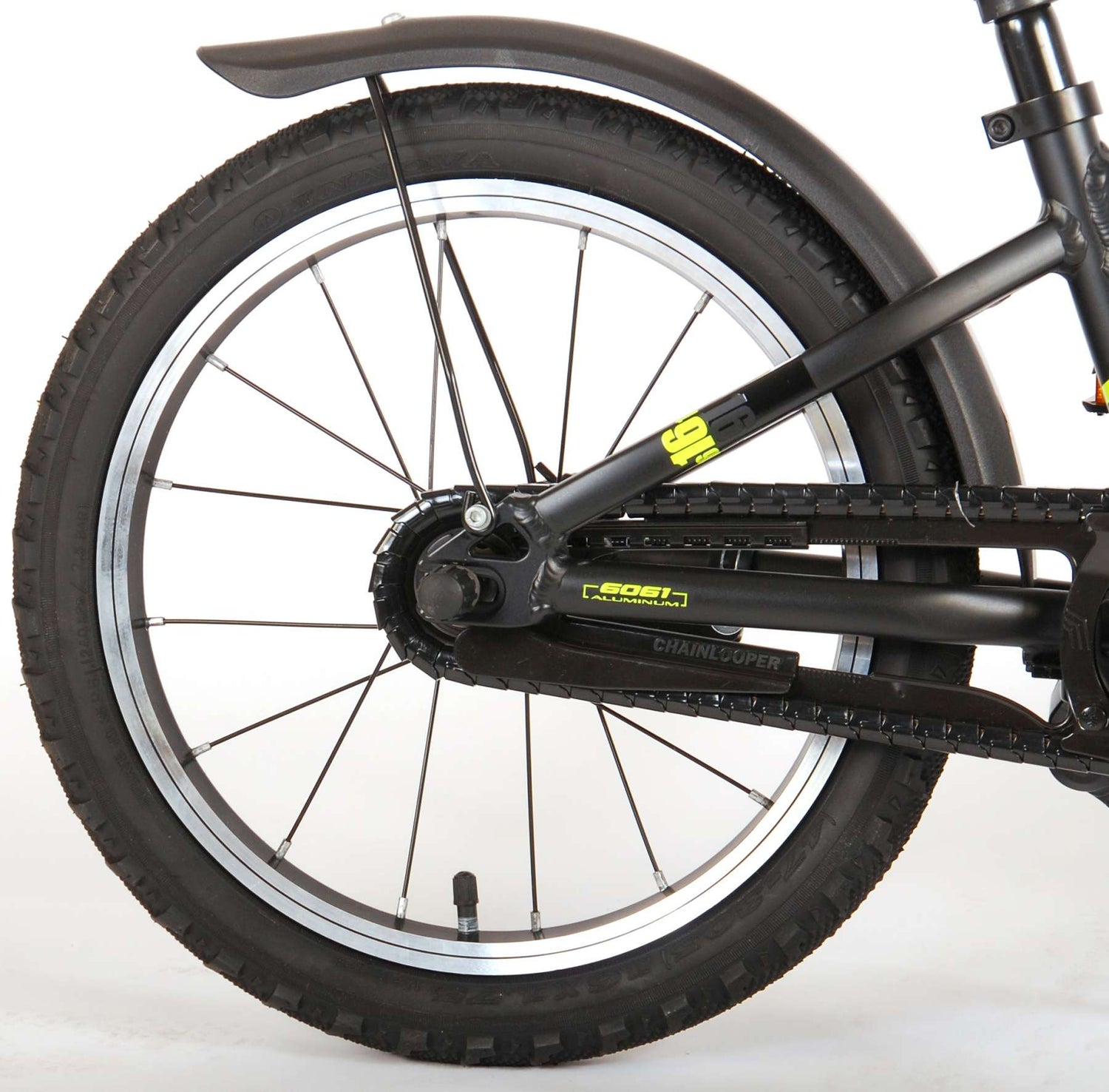 Volare Blaster Kinderfahrrad - Jungen - 16 Zoll - Schwarz/Grün - Prime Collection