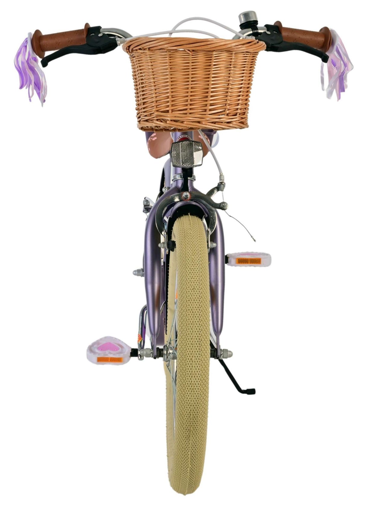 Volare Blossom Kinderfahrrad - Mädchen - 18 Zoll - Lila - Zweihandbremsen