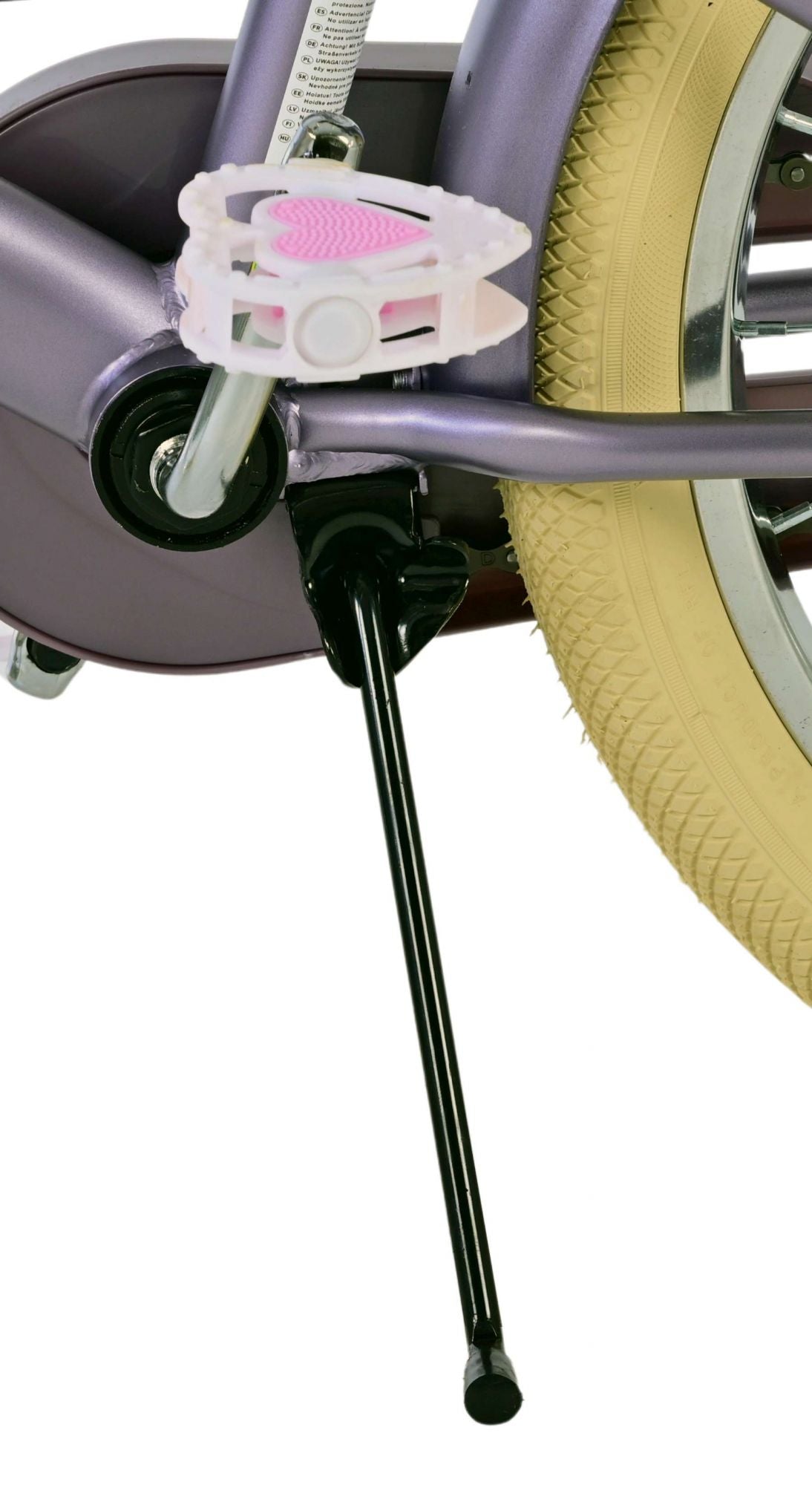 Volare Blossom Kinderfahrrad - Mädchen - 18 Zoll - Lila - Zweihandbremsen