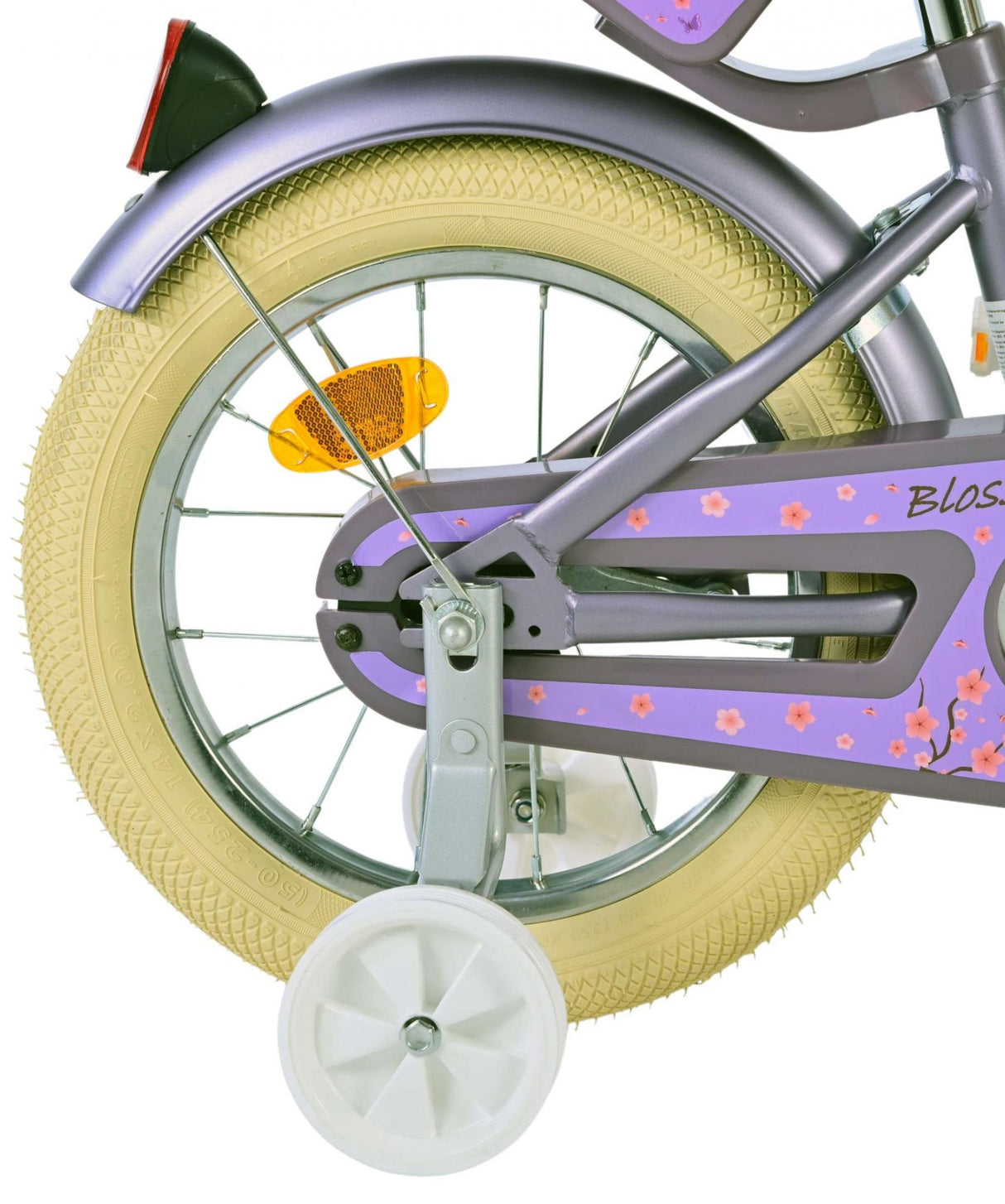 Volare Blossom Kinderfahrrad - Mädchen - 14 Zoll - Lila