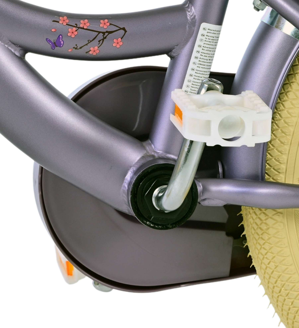 Volare Blossom Kinderfahrrad - Mädchen - 14 Zoll - Lila