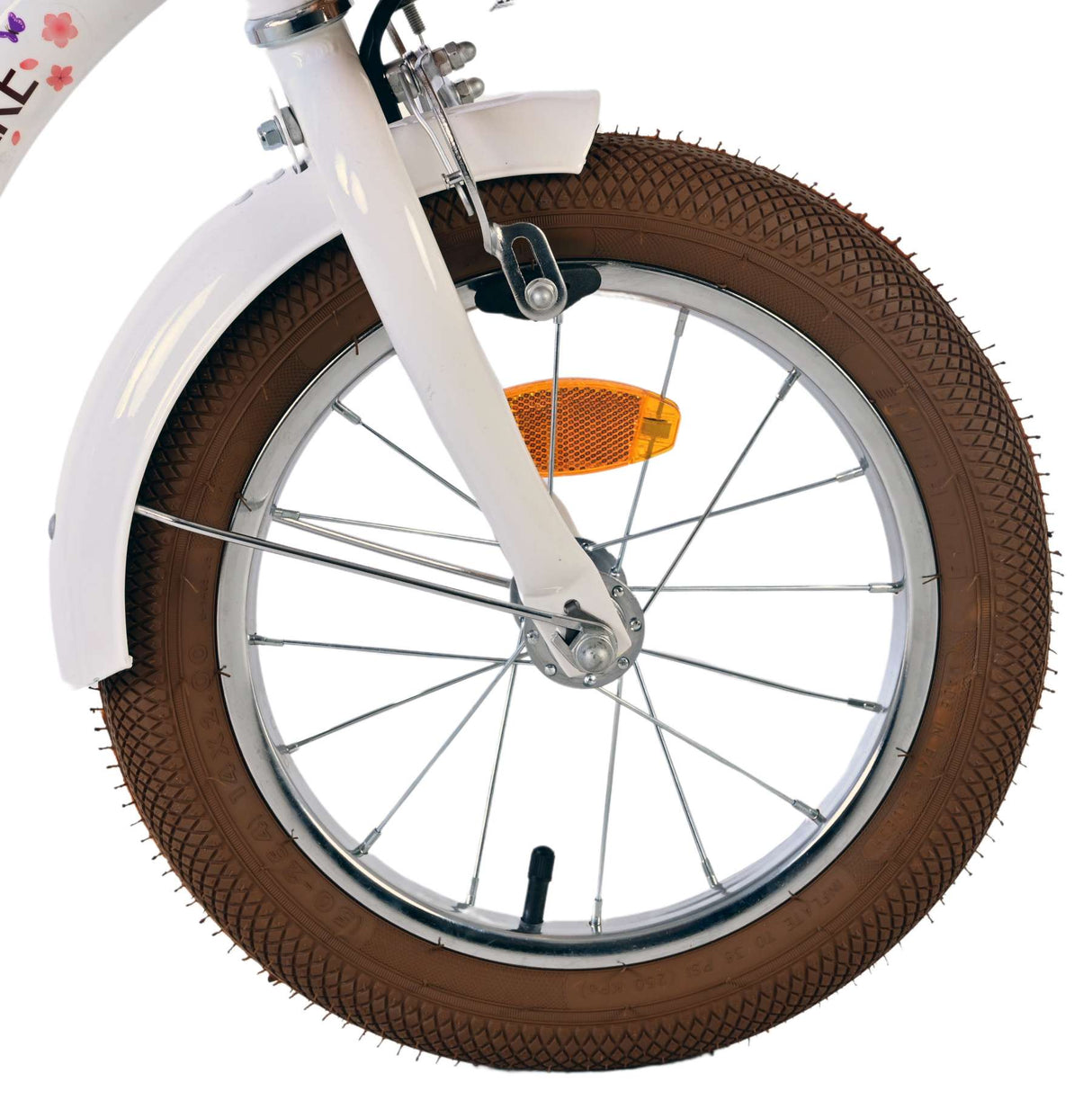 Volare Blossom Kinderfahrrad - Mädchen - 14 Zoll - Weiß