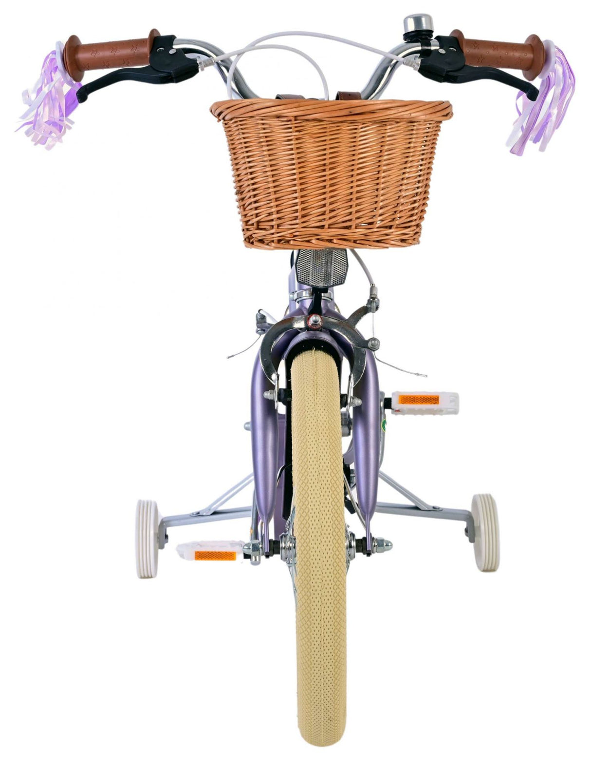 Volare Blossom Kinderfahrrad - Mädchen - 16 Zoll - Lila - Zweihandbremsen