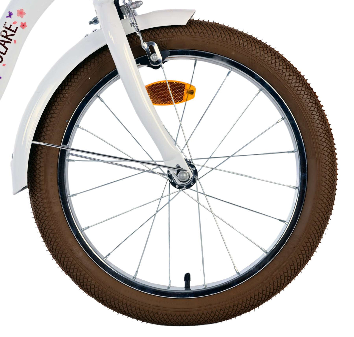 Volare Blossom Kinderfahrrad - Mädchen - 18 Zoll - Weiß