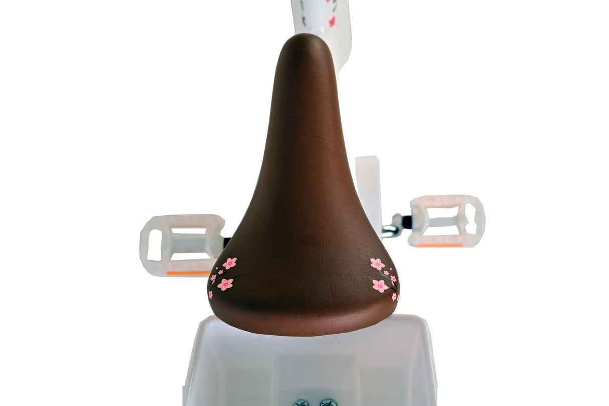 Volare Blossom Kinderfahrrad - Mädchen - 18 Zoll - Weiß