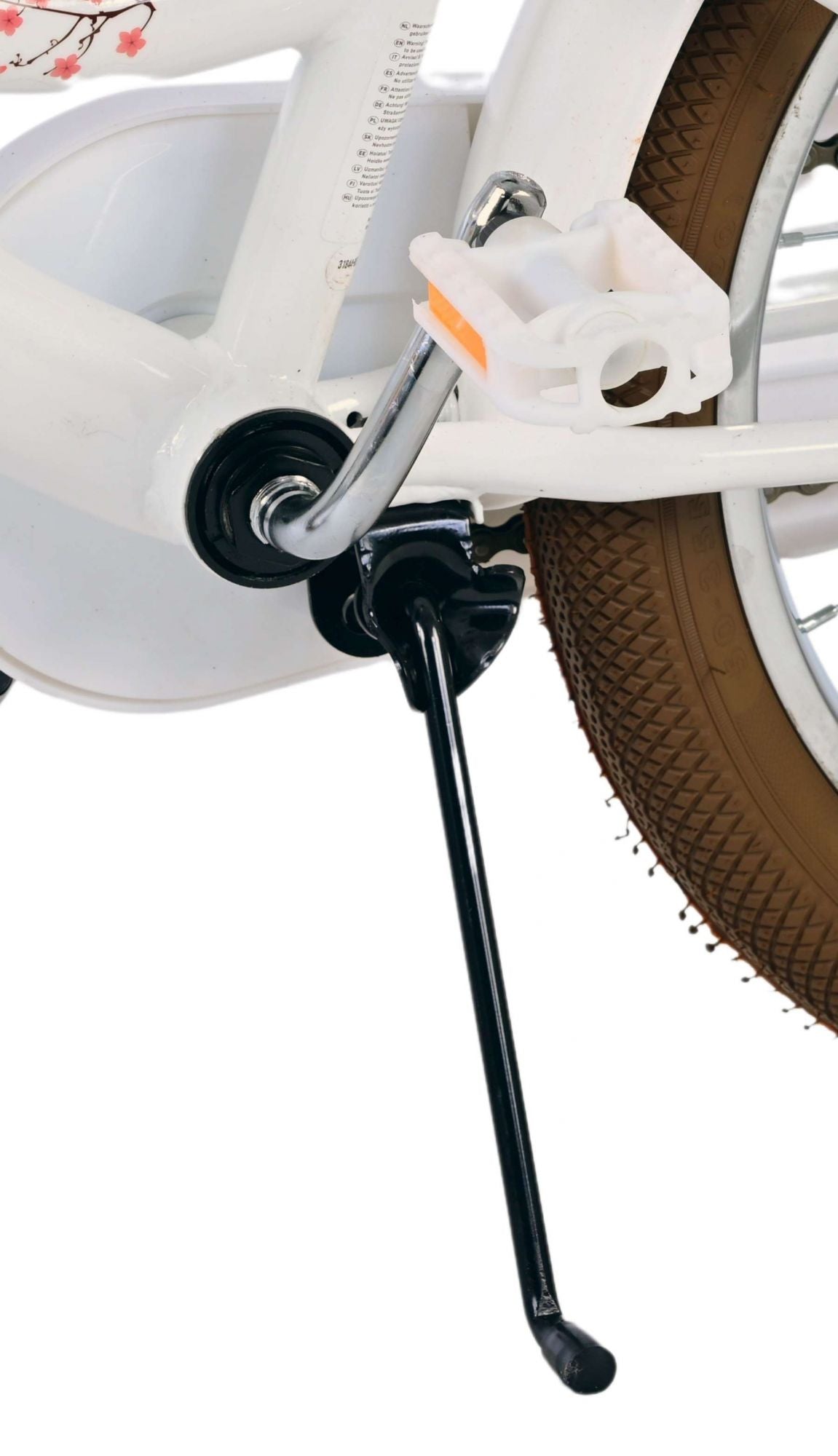 Volare Blossom Kinderfahrrad - Mädchen - 18 Zoll - Weiß