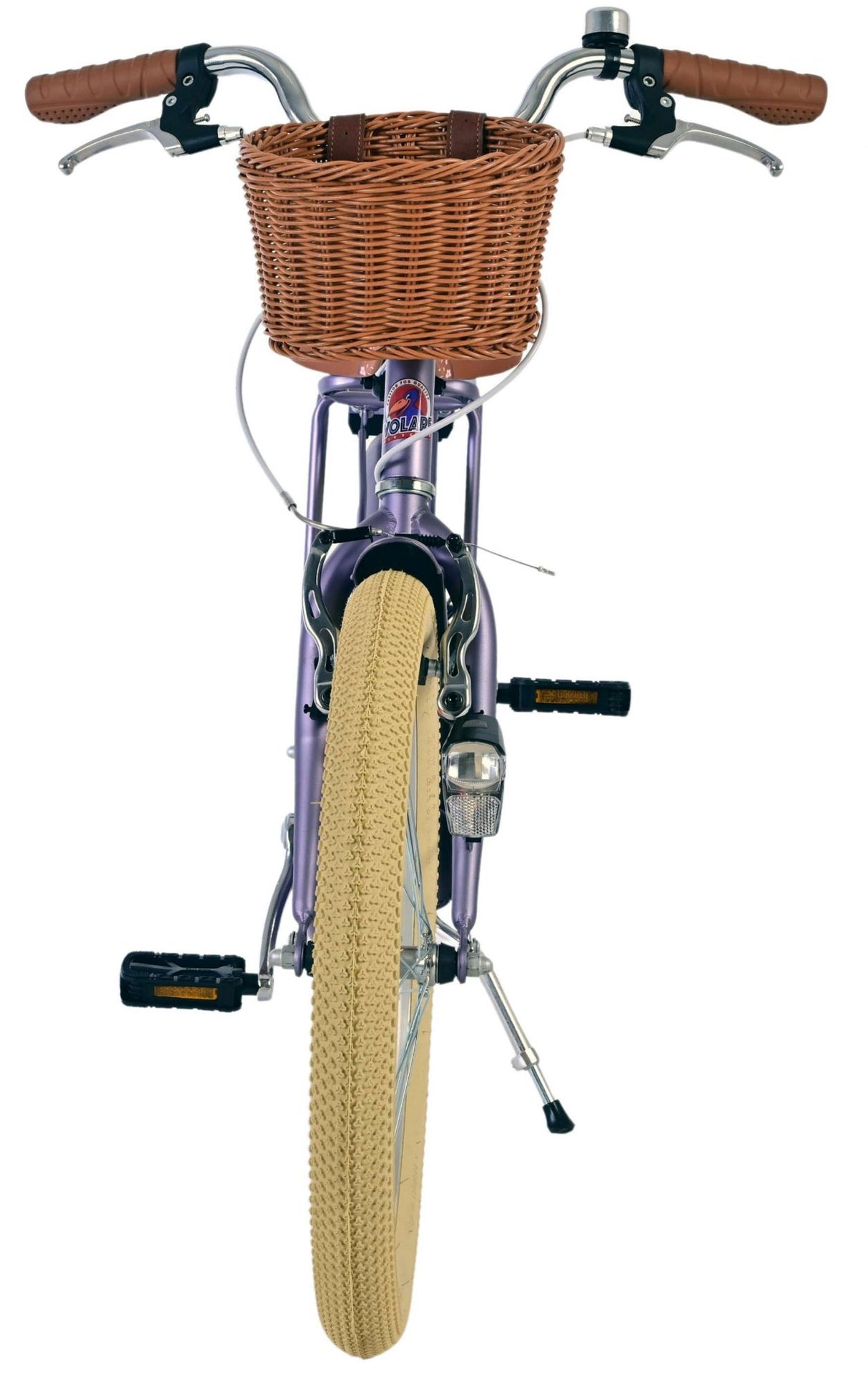 Volare Blossom Kinderfahrrad für Mädchen - 20 Zoll in Lila mit Handbremsen