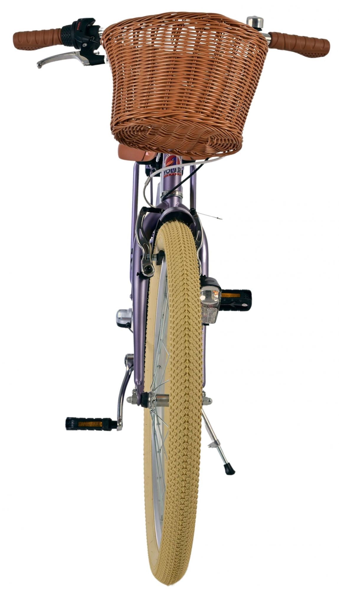 Volare Blossom Kinderfahrrad für Mädchen - 24 Zoll in Lila mit 3 Gängen