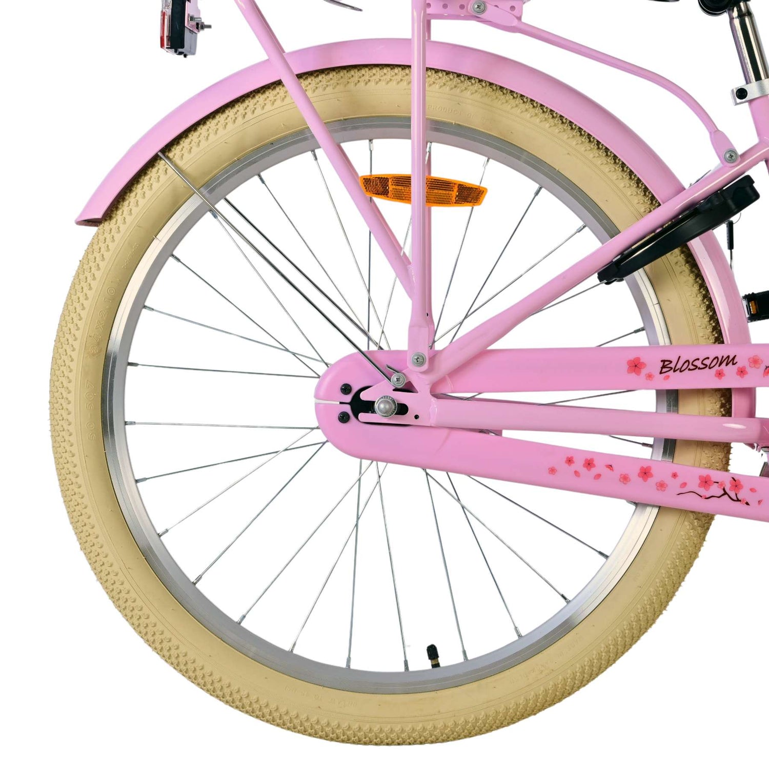 Volare Blossom Kinderfahrrad für Mädchen - 24 Zoll in Rosa mit Sicherheitsmerkmalen