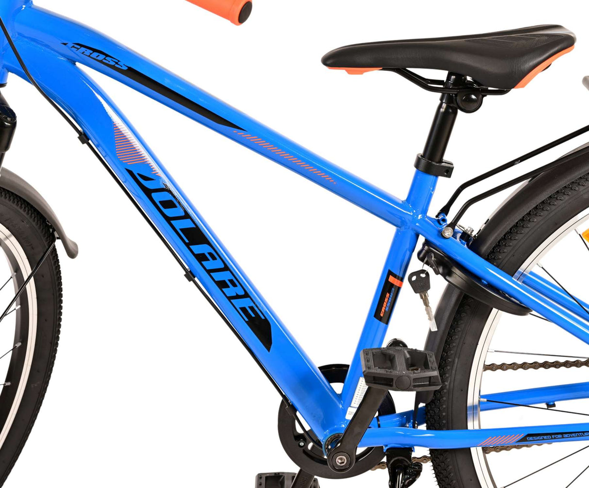 Volare Cross Kinderfahrrad - Jungen - 26 Zoll - Blau - 3 Gänge