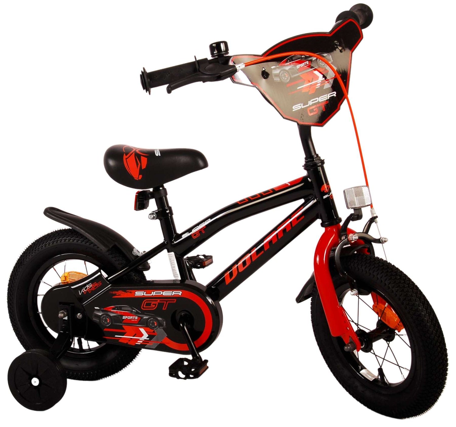 Volare Super GT Kinderfahrrad - Jungen - 12 Zoll - Rot