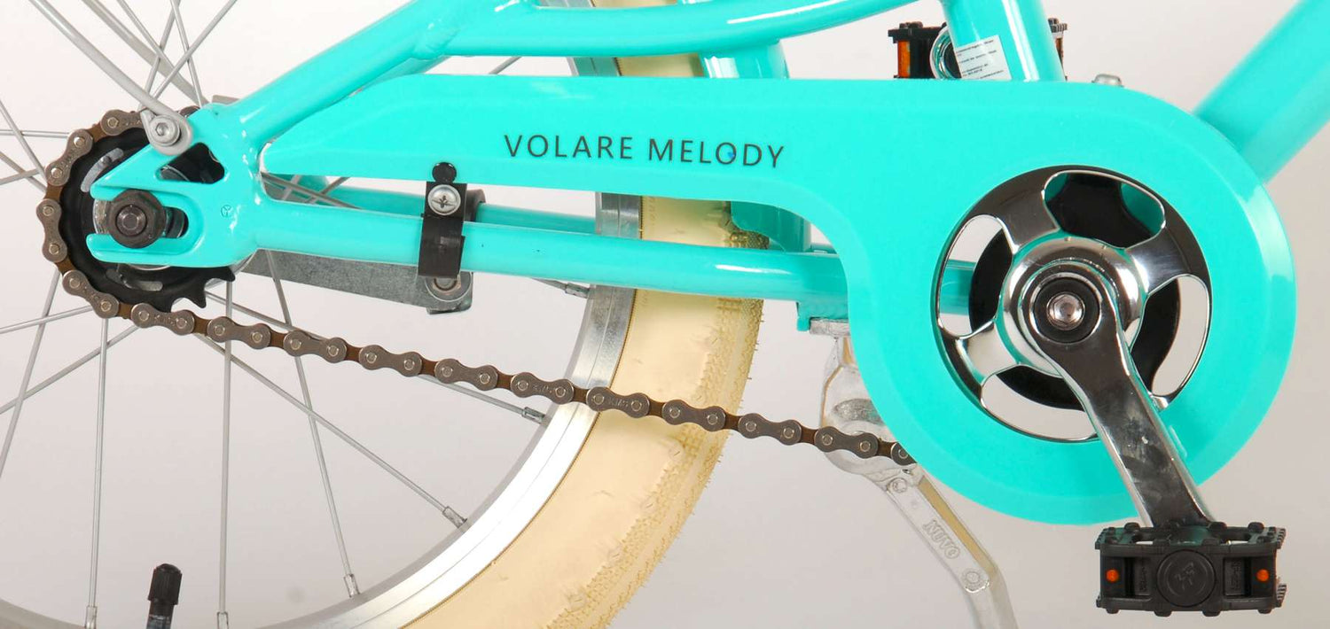 Volare Melody Kinderfahrrad - Mädchen - 16 Zoll - türkis - Prime Collection