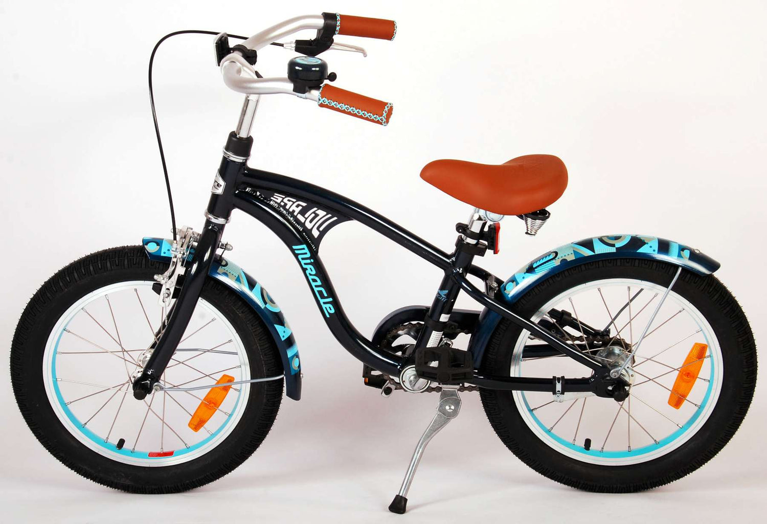 Volare Miracle Cruiser Kinderfahrrad - Jungen - 16 Zoll - Matte Blau - Prime Collection
