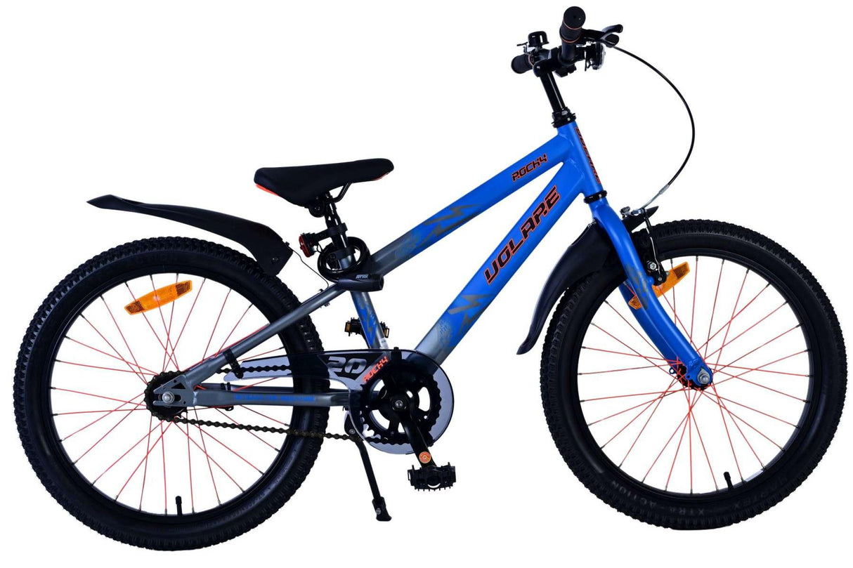 Volare Rocky Kinderfahrrad für Jungen - 20 Zoll in Blau für Kinder von 6 bis 8 Jahren