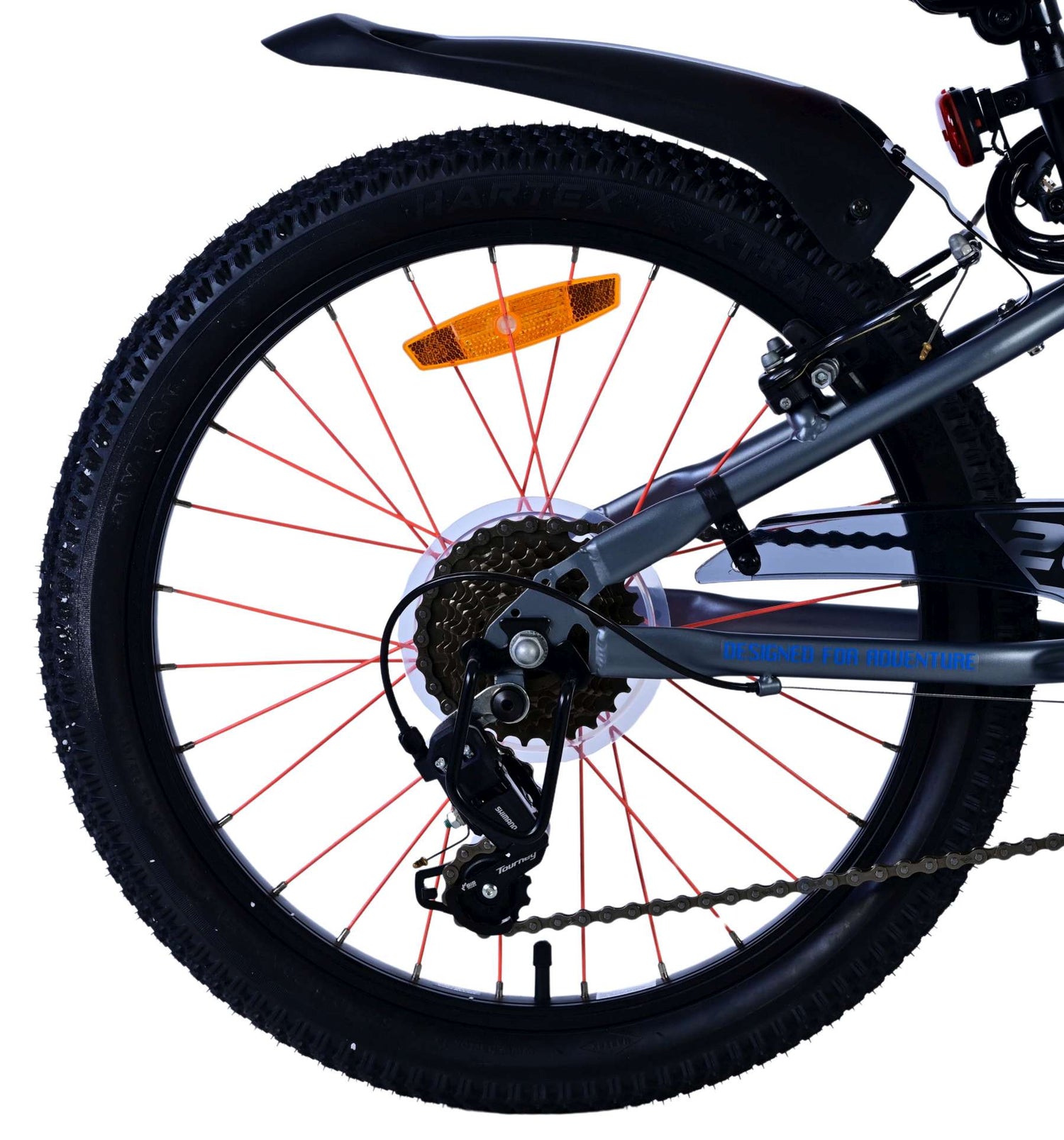 Volare Rocky Kinderfahrrad - 20 Zoll - 7 Gang - Blau für Kinder von 6 bis 8 Jahren