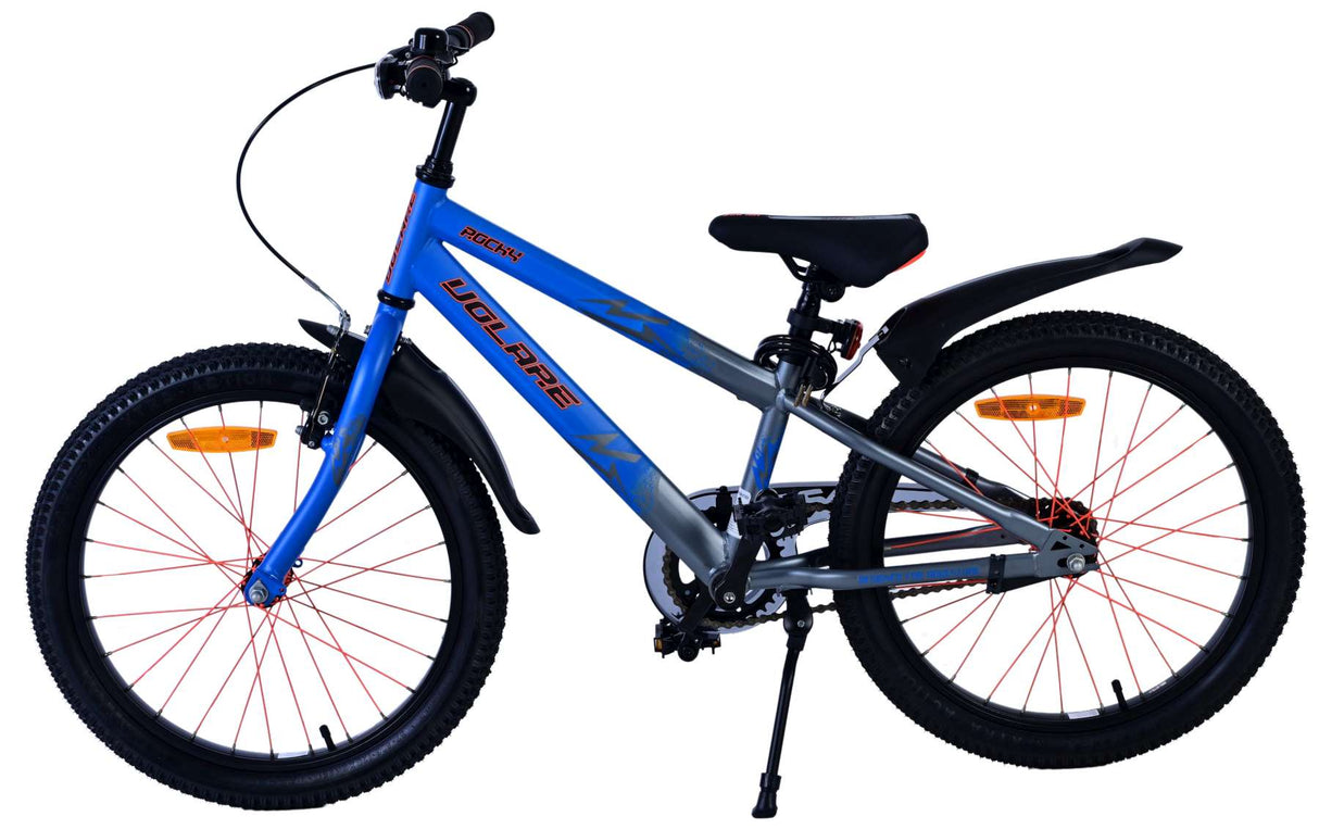 Volare Rocky Kinderfahrrad für Jungen - 20 Zoll in Blau für Kinder von 6 bis 8 Jahren