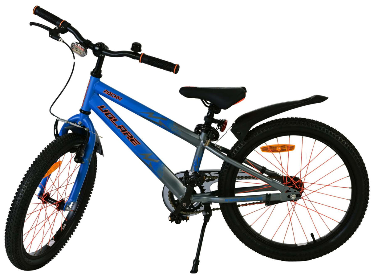 Volare Rocky Kinderfahrrad für Jungen - 20 Zoll in Blau für Kinder von 6 bis 8 Jahren