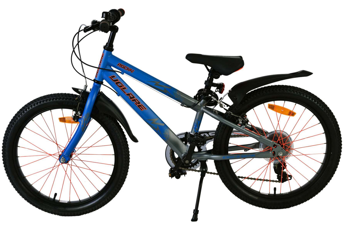 Volare Rocky Kinderfahrrad - 20 Zoll - 7 Gang - Blau für Kinder von 6 bis 8 Jahren