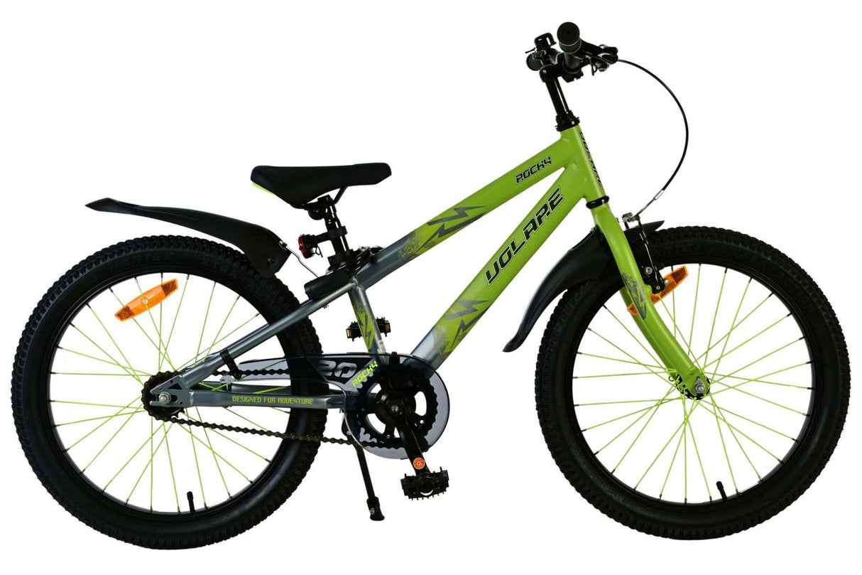 Volare Rocky Kinderfahrrad für Jungen - 20 Zoll in Grün für Kinder von 6 bis 8 Jahren