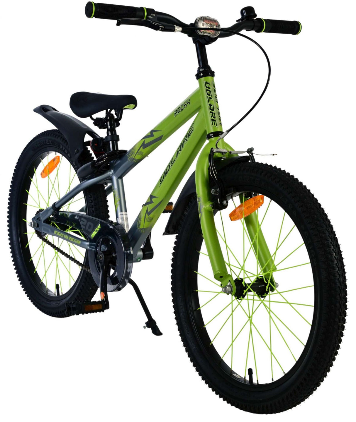 Volare Rocky Kinderfahrrad für Jungen - 20 Zoll in Grün für Kinder von 6 bis 8 Jahren