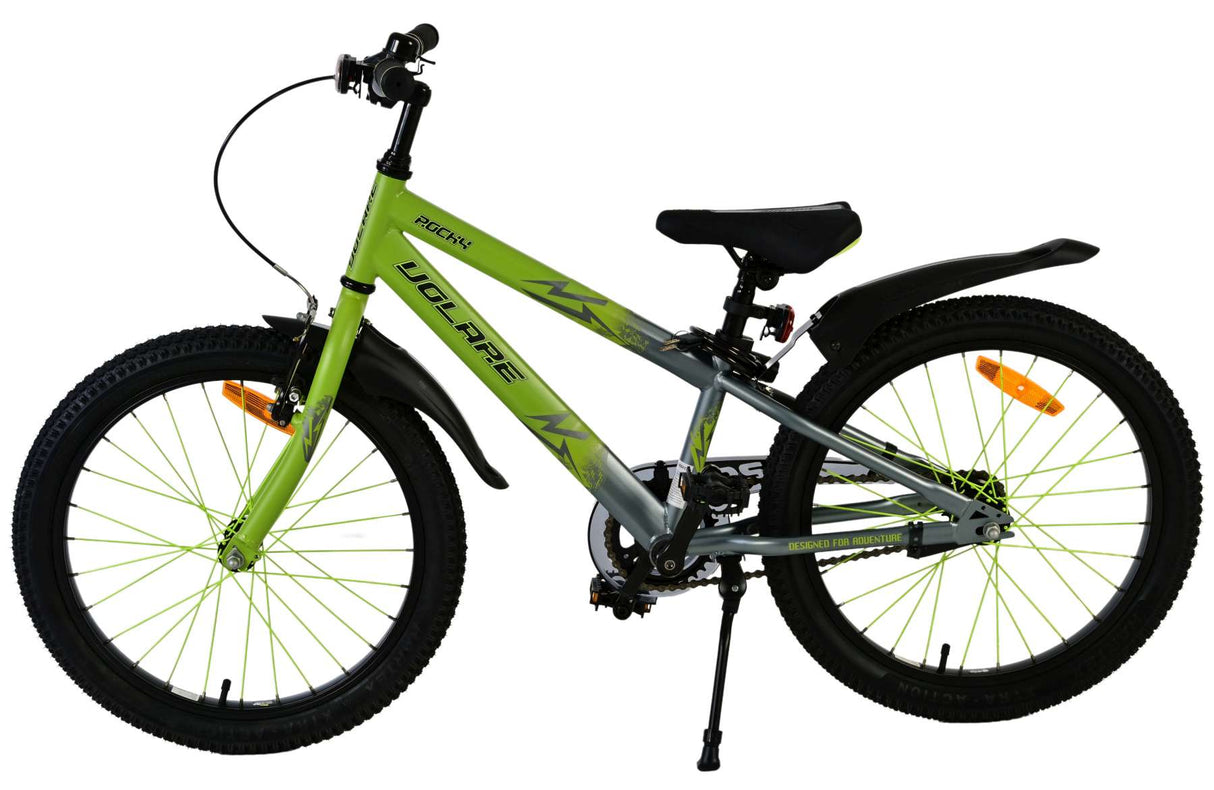 Volare Rocky Kinderfahrrad für Jungen - 20 Zoll in Grün für Kinder von 6 bis 8 Jahren