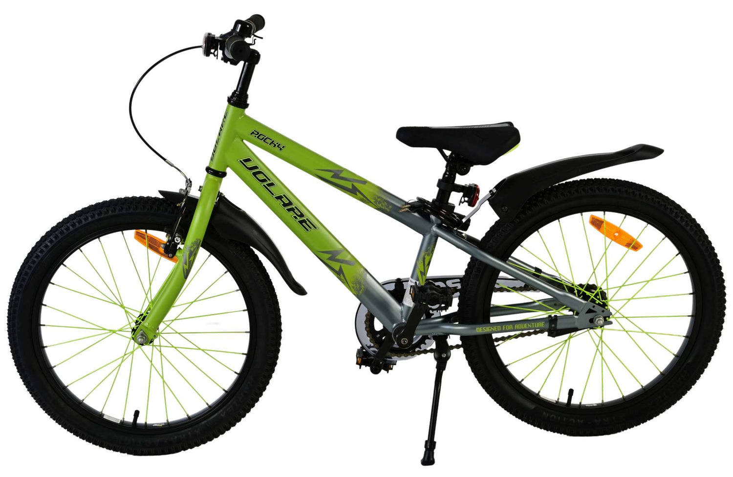 Volare Rocky Kinderfahrrad für Jungen - 20 Zoll in Grün für Kinder von 6 bis 8 Jahren