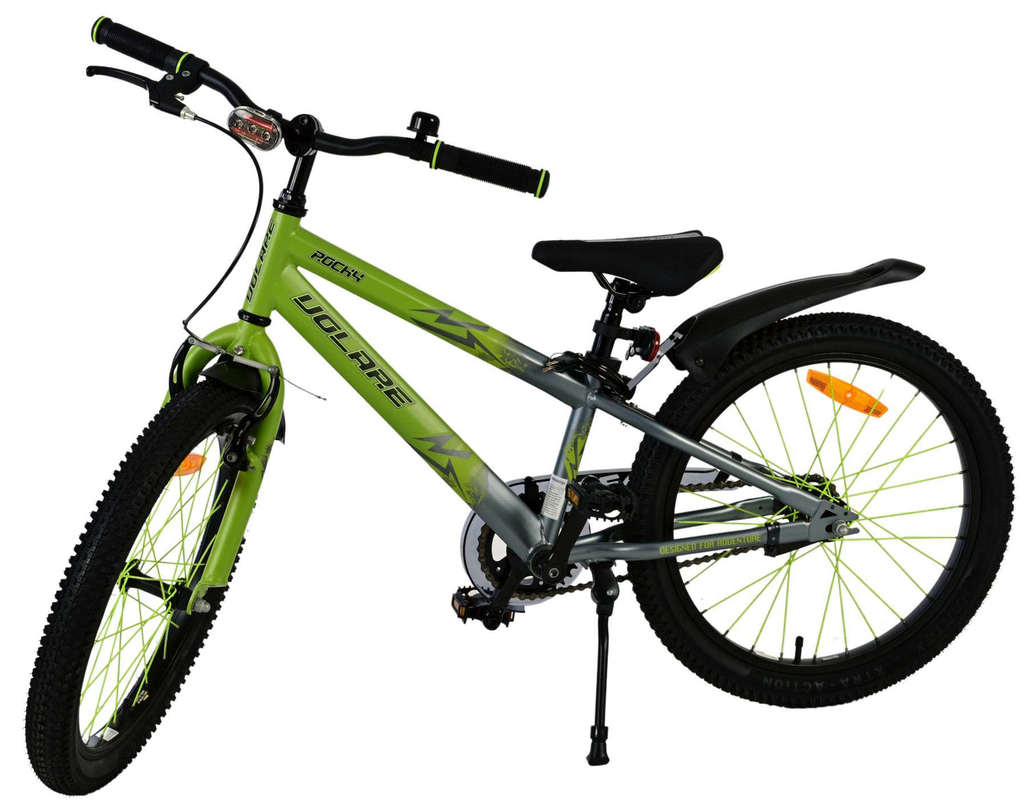 Volare Rocky Kinderfahrrad für Jungen - 20 Zoll in Grün für Kinder von 6 bis 8 Jahren