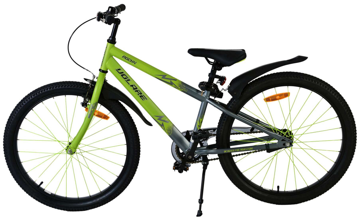 Volare Rocky Kinderfahrrad für Jungen - 24 Zoll in Grün für Abenteuerlustige