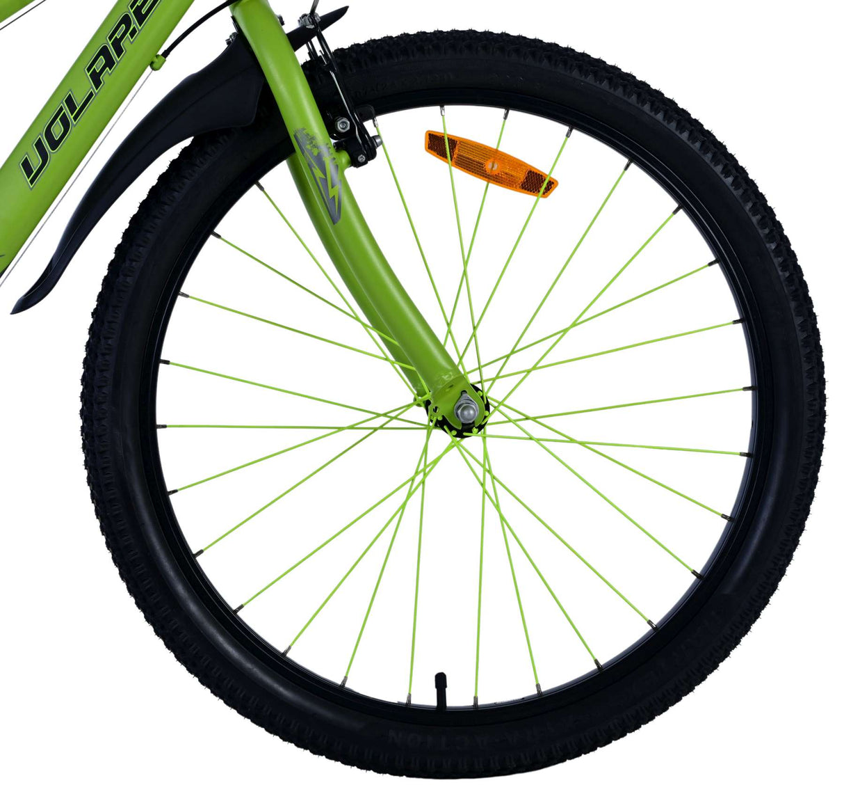 Volare Rocky Kinderfahrrad - 24 Zoll - Grün - 7-Gang für Jungen