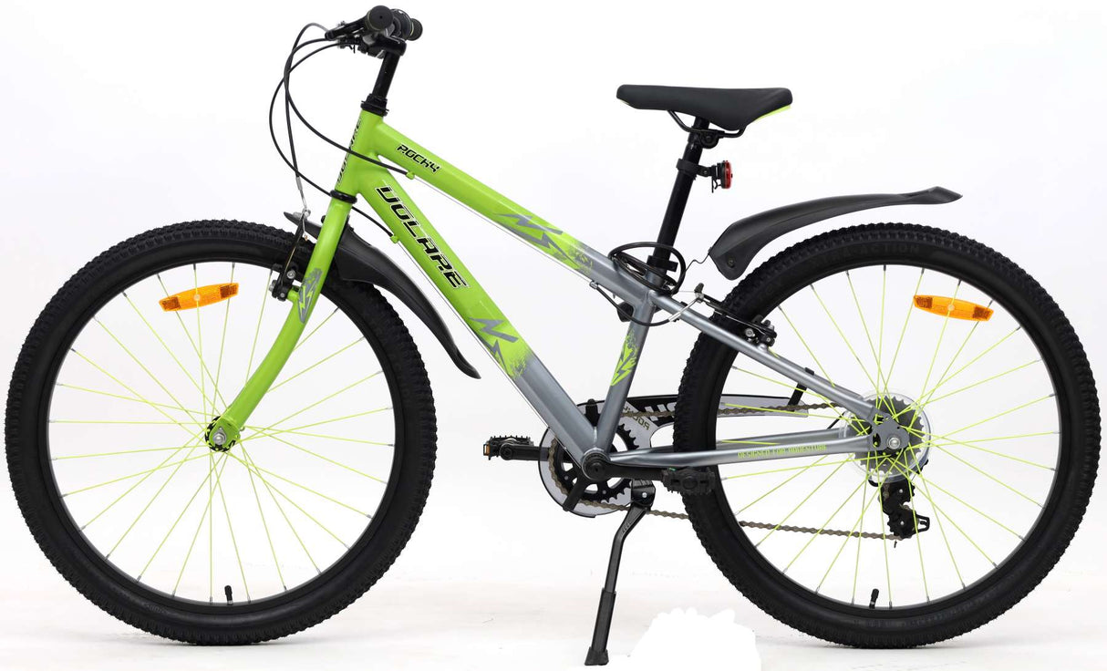 Volare Rocky Kinderfahrrad - 24 Zoll - Grün - 7-Gang für Jungen